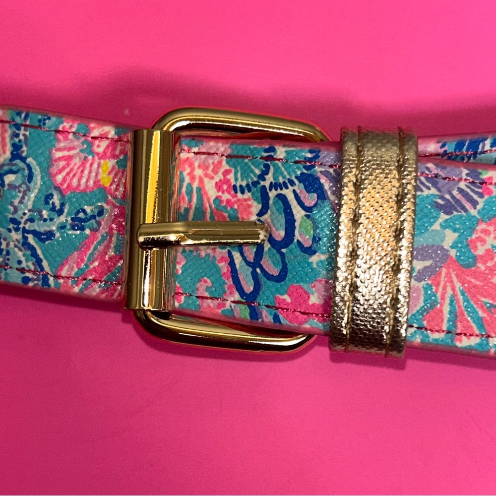 Lilly Pulitzer Adjustable Dog Bandana Heavy Duty Leatherette Collar NWT - Picture 8 of 10